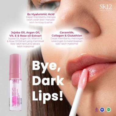 LIP GLOW MAGIC SR12 LIP GLOW SERUM BIBIR LIPGLOSS PINK KOREA LIP BALM & PERAWATAN BIBIR LIPSTIK ANAK