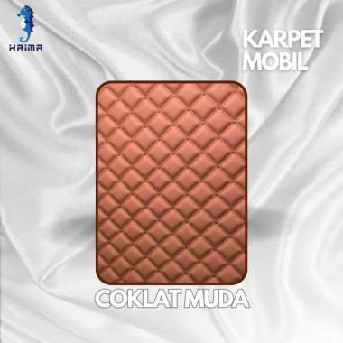 ORIGINAL HAIMA 7D KARPET MOBIL CRV TURBO 2022 FULL BAGASI Coklat Muda