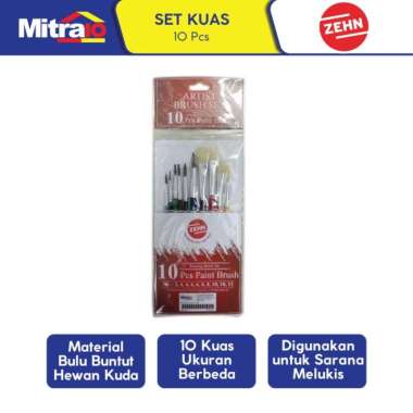 Zehn 1 Set Kuas Lukis Kecil (10 Pcs)