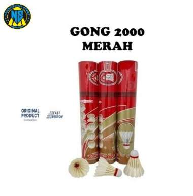 Shuttlecock GONG 2000 MERAH / KOK GONG 2000 Merah Original