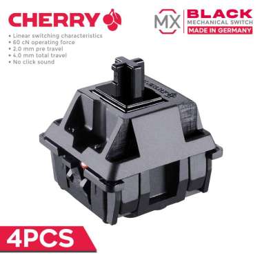 CHERRY MX SWITCH PLATE MOUNT 3 PIN NO BACK LIGHT RED SILENT