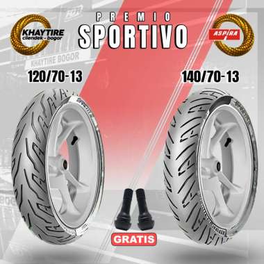 Sepasang Ban Motor YAMAHA NMAX - ASPIRA PREMIO SPORTIVO 120/70 & 140/70 Ring 13 Tubeless