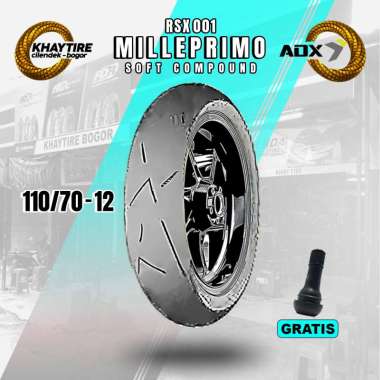 Ban Motor Vespa Matic - ADX MILLEPRIMO 110/70 Ring 12 Tubeless