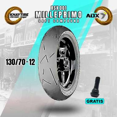 Ban Motor Vespa Matic - ADX MILLEPRIMO 130/70 Ring 12 Tubeless