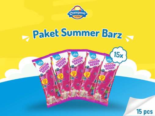 Promo Harga Campina Summer Barz Frozen Berry 55 ml - Blibli