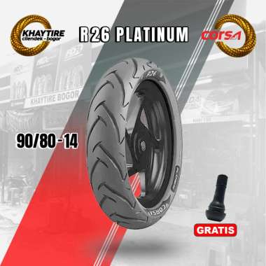 Ban Motor Matic - CORSA R26 PLATINUM 90/80 Ring 14 Tubeless