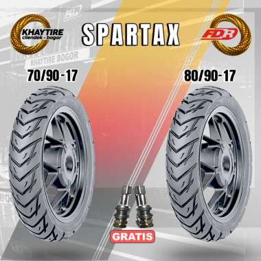 Sepasang Ban Motor Bebek - FDR SPARTAX 70/90 & 80/90 Ring 17 Tubeless