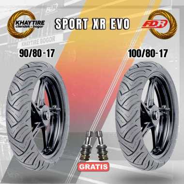 Sepasang Ban Motor Bebek - FDR SPORT XR EVO 90/80 & 100/80 Ring 17 Tubeless