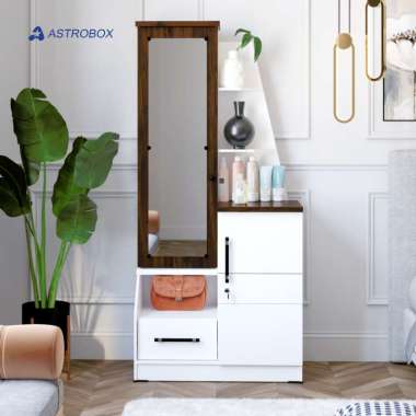 Astrobox Meja Rias / Dressing Table / Meja Make Up / Meja Skincare / Meja Kosmetik | MARS DT 01 Natu