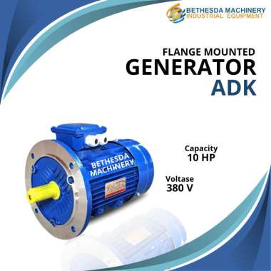 Dinamo Motor Electro 10 Hp 3 Phase ADK 7500 WATT 6 POLE 1000 RPM Mesin Penggerak