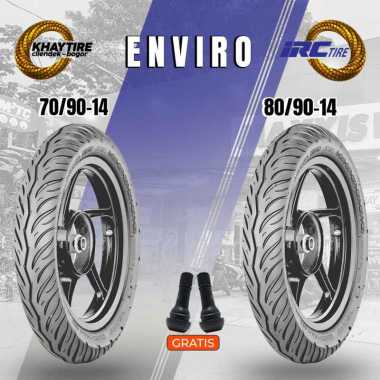 Sepasang Ban Motor Matic - IRC ENVIRO 70/90 & 80/90 Ring 14 Tubeless
