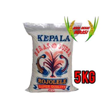 BERAS KEPALA SUPER ROJOLELE 5KG medium 5kg