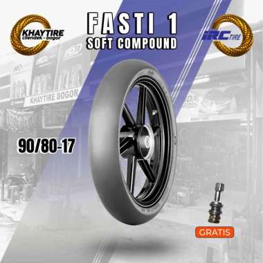 Ban Motor Bebek - IRC FASTI 1 90/80 Ring 17 Tubeless