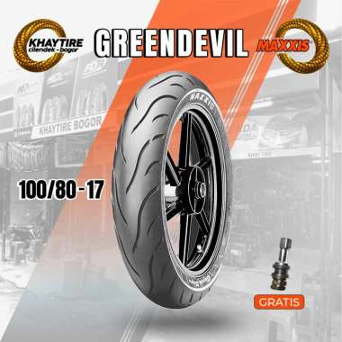 Ban Motor Bebek - MAXXIS GREENDEVIL 100/80 Ring 17 Tubeless