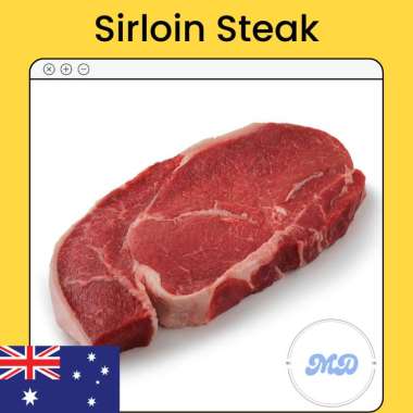 Daging Sirloin Steak 1 Kg Has Luar Import Australia / Sirloin Beef Steak
