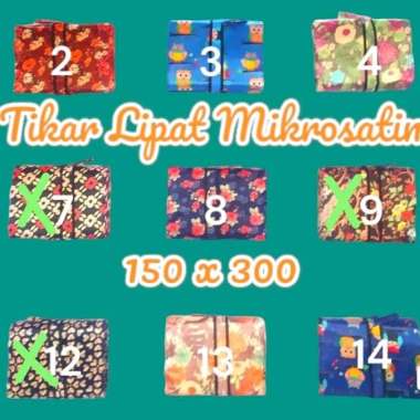 Tikar Lipat Piknik Mikrosatin 150x300