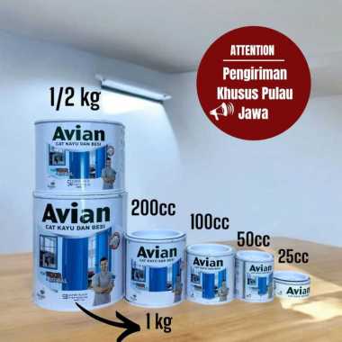 cat besi avian 25 CC/ cat kayu /cat minyak/ cat avian high gloss AVIAN 25 CC Hitam