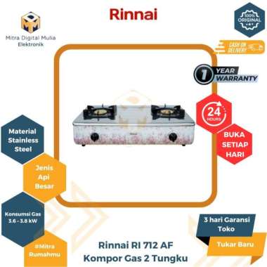Rinnai Kompor 2 Tungku RI-712 AF