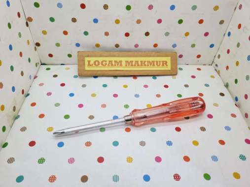 OBENG KETOK BOLAK BALIK GAGANG PLASTIK PANJANG 20CM - TEBAL