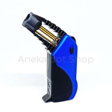 Korek Api Gas Bara Stand Single Jet Flame with Lock Blue