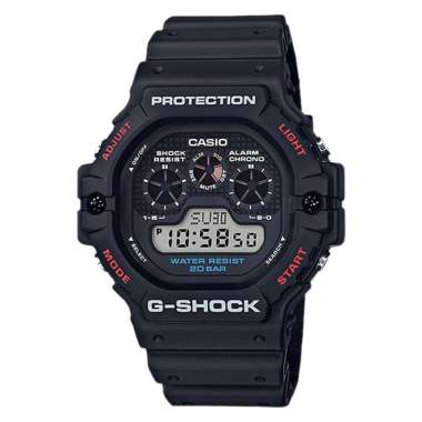Jam Tangan Pria Casio G-Shock DW-5900-1DR Three-Eye Digital Dial Black Resin Band -