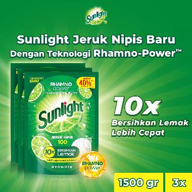 Promo Harga Sunlight Pencuci Piring Jeruk Nipis 100 1500 ml - Blibli