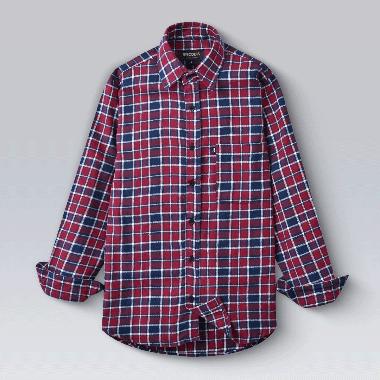 Broodis Kemeja Flannel Red Buffalo Lengan Panjang