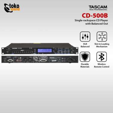 Tascam CD-500B Single-Rackspace CD Player (Balanced)