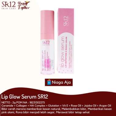 SR12 Lip Glow Magic / Lip Serum / Lip Gloss / Bibir Pink / Bibir Hitam / Bibir Kering / Serum Bibir