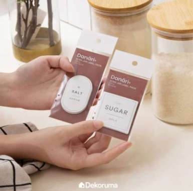 Dekoruma SORA Jar Sticker | Label Toples Isi 10 pcs | Stiker Toples 5 x 5 cm