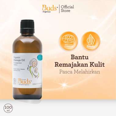 Buds Organics Organic Massage Oil for Postpartum Mother - Minyak Pijat Ibu Hamil Setelah Melahirkan