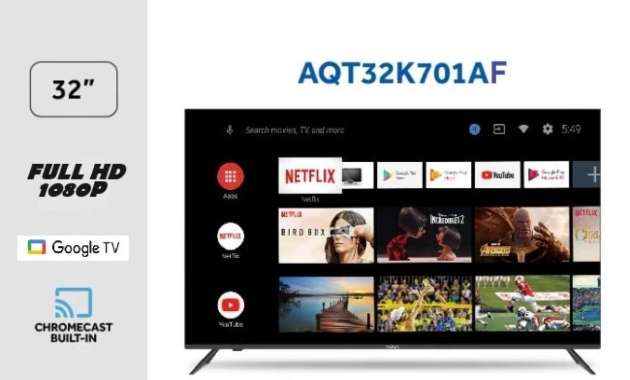 AQUA JAPAN LED TV 32" GOOGLE TV AQT32K701AF FULL HD