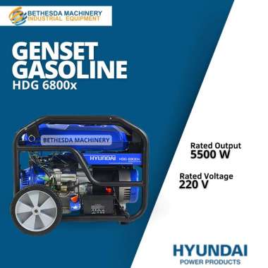 Genset Portable 5500 Watt Hyundai HDG 6800X - Generator Bensin dengan Performa Maksimal