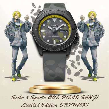 Seiko 5 Sports ONE PIECE SANJI Limited Edition SRPH69K1 Jam Tangan Pria Original