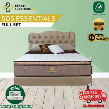 FULL SET Kasur AIRLAND Springbed 505 Essentials + divan + sandaran 120 x 200