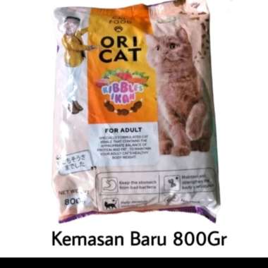 ori cat 1kg repack makanan kucing tuna 800 grm