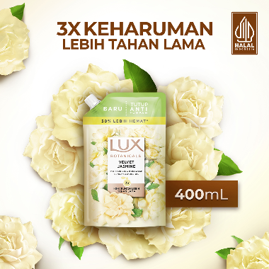 Promo Harga LUX Botanicals Body Wash Velvet Jasmine 400 ml - Blibli