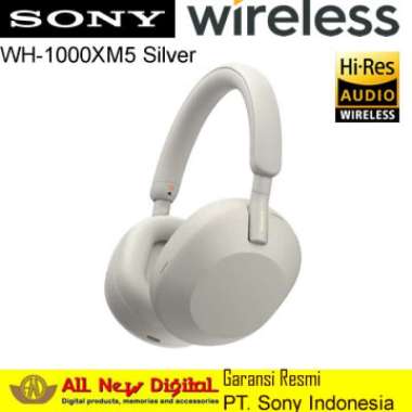 Sony Headphone Wireless WH-1000XM5 Noise Canceling platinum silver