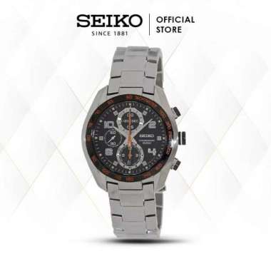 Jam Tangan Pria Seiko Chronograph Classic SNDD37 Orange Arrow Original