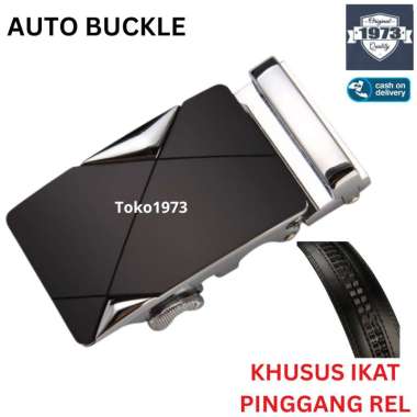 AUTO BUCKLE kepala gesper IKAT PINGGANG REL ikat pinggang otomatis GOLD NASH