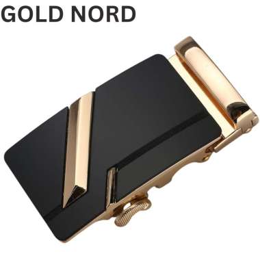 TOKO1973 AUTO BUCKLE kepala gesper IKAT PINGGANG REL ikat pinggang otomatis GOLD NORD
