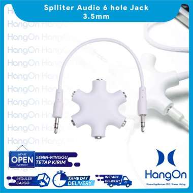 Splliter Audio 6 hole Jack / 6 lubang jack 3.5mm