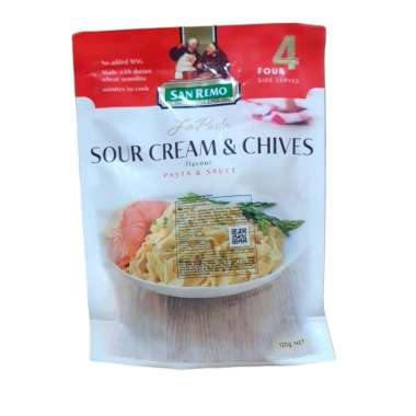 YMR San Remo La Pasta Sour Cream and Chives Instan 120Gram (Pack)