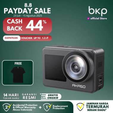BKP Akaso Brave 7 / Brave 7 New Version Action Camera 4k 30FPS 20MP Dual Screen Original RESMI Brave