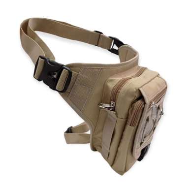 Tas Selempang,Paha, Tas Pinggang Kaki Loreng Gurun,Hitam,Hijau,Krem Cordura LORENG ACUPAT