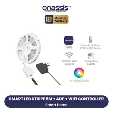 ONASSIS SMART LED STRIPE 5M + ADP + WIFI CONTROLLER (COMPLETE SET)