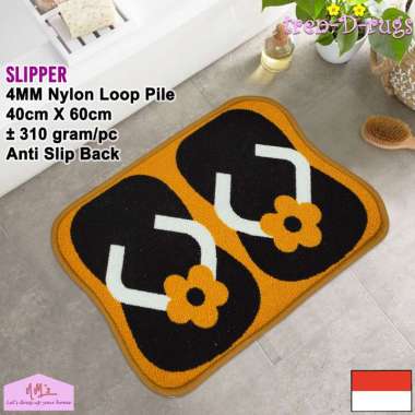 Tren-D-rugs Keset kaki karakter sendal alas lantai pintu depan kamar tidur anti slip 40 x 60 cm - NM