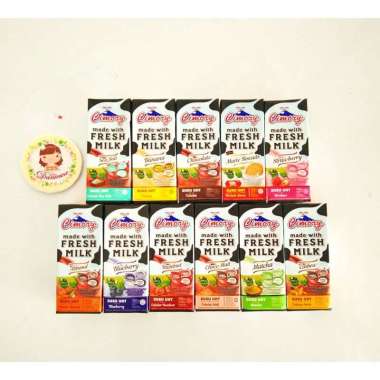 Susu cimory 250 ml 1 karton fresh milk rasa blueberry matcha Marie Regal sea salt dll isi 24 pcs ( d