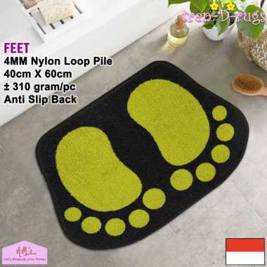 Tren-D-rugs Keset kaki anak karakter alas lantai pintu depan kamar tidur anti slip 40 x 60 cm - NMs