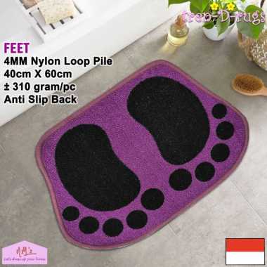 Tren-D-rugs Keset kaki anak karakter alas lantai pintu depan kamar tidur anti slip 40 x 60 cm - NMs 